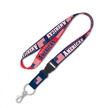 Proud To Be An American Detachable Patriotic Lanyard