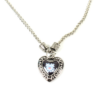 Coast Guard Charmed Heart Necklace