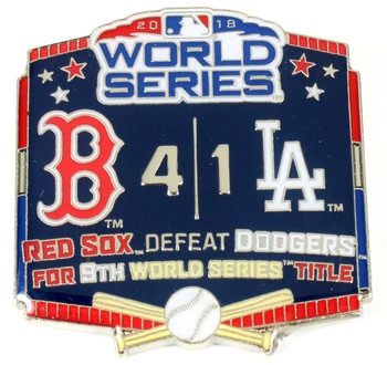 2018 World Series Commemorative Pin - Red Sox vs. Dodgers