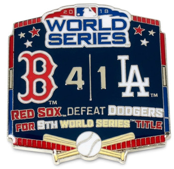 2018 World Series Commemorative Pin - Red Sox vs. Dodgers