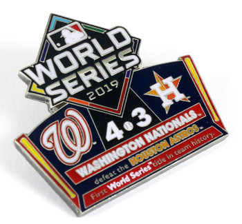 2019 World Series Commemorative Pin - Nationals vs. Astros (Limited Edition - 1,000)
