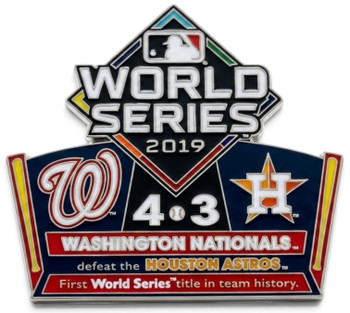 2019 World Series Commemorative Pin - Nationals vs. Astros