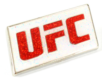UFC Red Glitter Logo Pin
