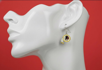 Washington Redskins Earrings - Silver Washington Redskins Earrings - Silver