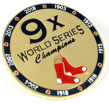 Boston Red Sox 2013 World Series Champions Banner Gold Coin Photo
