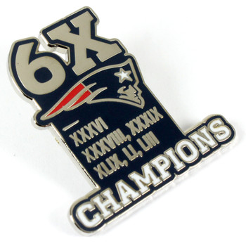 New England Patriots 6-Time Super Bowl Champions Pin - Limited 1,000