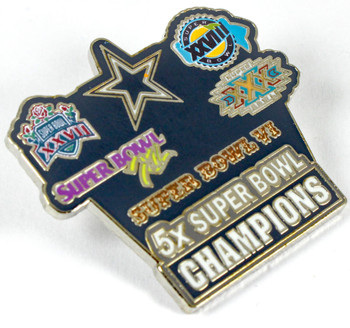 Dallas Cowboys 5-Time Super Bowl Champions Pin - Limited 1,000