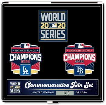 2020 World Series Pin Set - Dodgers vs. Rays - Limited 2,020