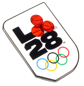 Los Angeles 2028 Olympics Basketball "A" Logo Pin