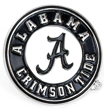 Alabama Crimson Tide Silver and Black Logo Pin