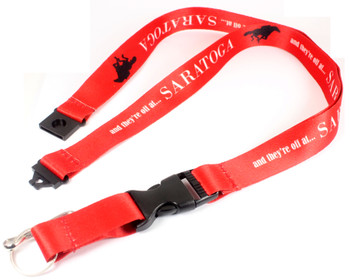 Saratoga Racing Breakaway and Detachable Key Chain Lanyard