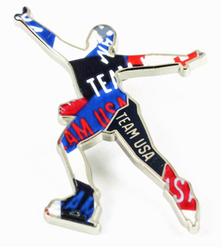2022 Team USA Silhouette Figure Skating Pin