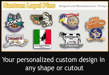 Custom Lapel Pin 1.75" - Hard Enamel (as low as $1.17)