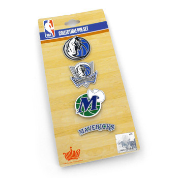 Dallas Mavericks Logo Evolution Pin Set