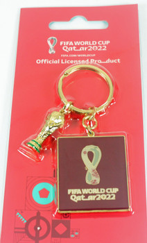 2022 FIFA World Cup Qatar 3-D Trophy Logo Keychain
