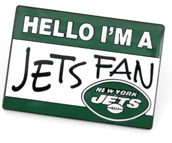 New York Jets Name Tag Pin