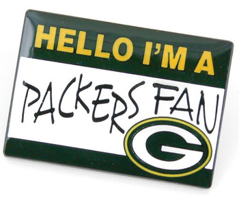 Green Bay Packers Name Tag Pin