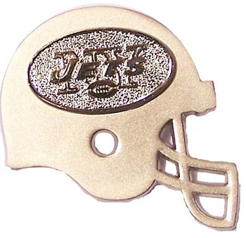 New York Jets Two Tone Double Helmet Pin
