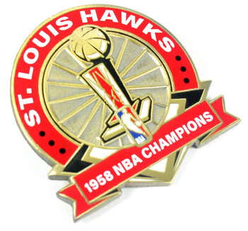 St. Louis Hawks 1958 NBA Champions Pin - Limited 1,000