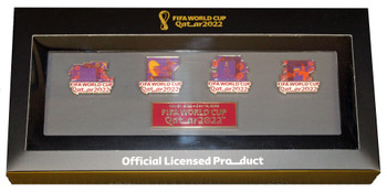 FIFA 2022 World Cup Qatar Four Pin Set - 9.5" x 3.5"