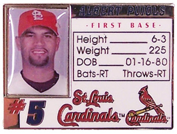 Albert Pujols Photo ID Pin