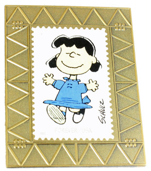 Peanuts Lucy Stamp Pin - 2.25"
