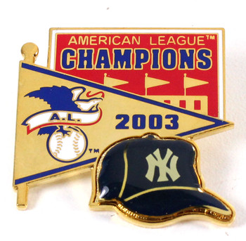 New York Yankeess 2003 American League Champs Pin - Pennant Design