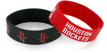Houston Rockets Wide Wristbands (2 Pack)