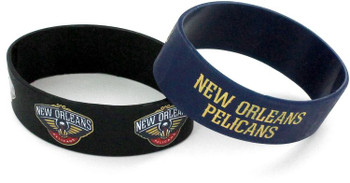 New Orleans Pelicans Wide Wristbands (2 Pack)
