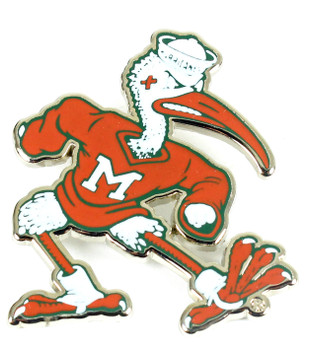 Miami Hurricanes Mascot Pin