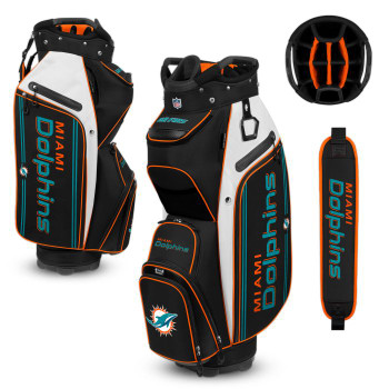 Miami Dolphins Golf Bag w/ Cooler Bucket