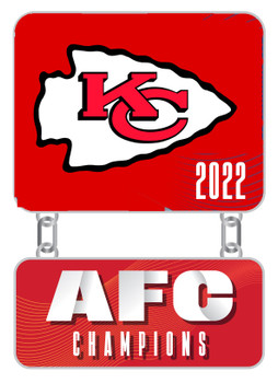 Kansas City Chiefs 2022 NFC Champs Pin - Dangler Pin