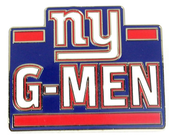 New York Giants Logo Pin w/ Red