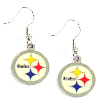 Pittsburgh Steelers Logo Earrings