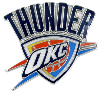 Oklahoma Thunder Logo Pin