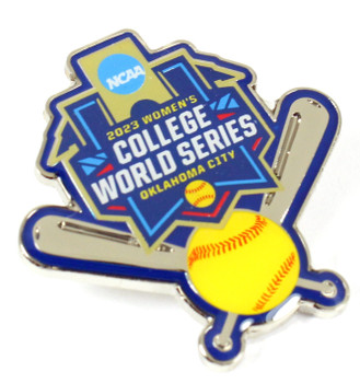 2023 Women's College World Series Cross Bats Pin