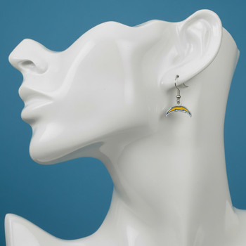 Los Angeles Chargers Logo Earrings - Silver
