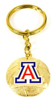 Arizona Basketball Key Chain - Gold