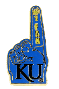 Kansas #1 Fan Pin