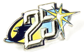 Tampa Bay Rays 25th Anniversary Logo Pin