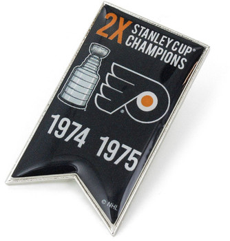 Philadelphia Flyers 2-Time Stanley Cup Champs Pin