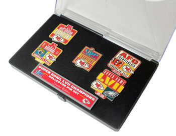 Kansas City Chiefs Super Bowl LVII Five-Piece Collector Pin Set - Limited