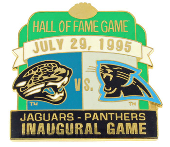 Panthers vs. Jaguars Inaugural Game / 1995 Hall of Fame Game Pin