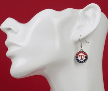 Texas Rangers Logo Earrings