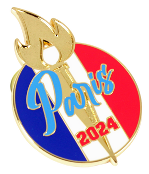 Paris 2024 Olympics Torch Flame Pin - Limited Editions 1,000