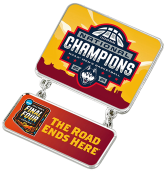 UConn 2024 Men's Final Four Champs Dangler Pin - 2.25"