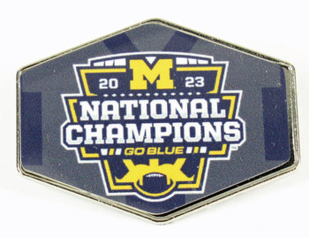 Michigan Wolverines 2023 BCS National Champs Go Blue Pin