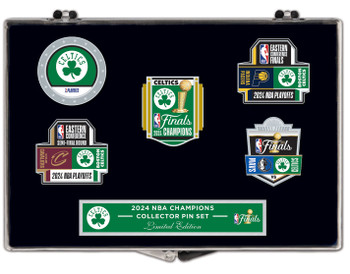 Boston Celtics 2024 NBA Champs 5-Pin Collector Set - Limited