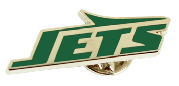 New York Jets Wordmarl Logo Pin