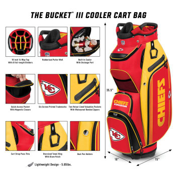 New England Patriots Golf Bag w/ Cooler Bucket